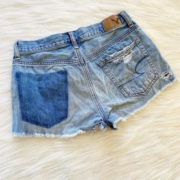 American Eagle Shadow Pocket Denim Cutoff Shorts - Picture 2 of 10